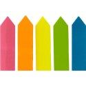 Zakładka indeksująca papierowa 12x44mm 5 kolorów fluo STRZAŁKI Zakładka indeksująca papierowa 12x44mm 5 kolorów fluo STRZAŁKI