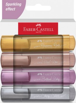 Zakreślacz Faber Castell 4 kol. metaliczny mix 1,0-5,0mm (254674 FC)