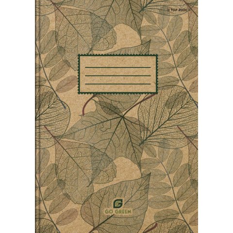 Brulion tematyczny Top 2000 Go Green STANDARD A5 96k. 70g krata (400153379) Brulion tematyczny Top 2000 Go Green STANDARD A5 96k. 70g krata (400153379)