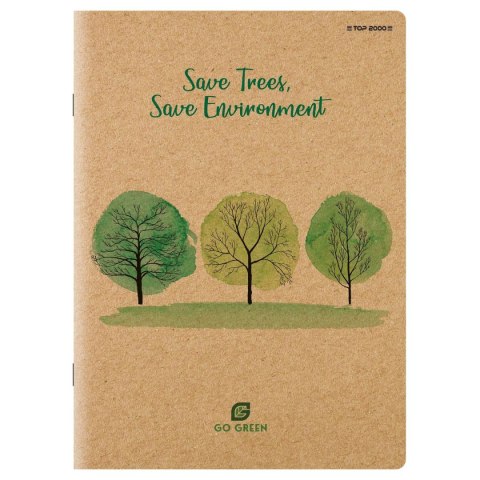 Zeszyt Top 2000 Go Green STANDARD A4 60k. 70g krata (400153378) Zeszyt Top 2000 Go Green STANDARD A4 60k. 70g krata (400153378)
