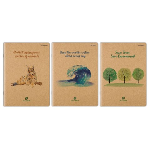 Zeszyt Top 2000 Go Green STANDARD A4 60k. 70g krata (400153378) Zeszyt Top 2000 Go Green STANDARD A4 60k. 70g krata (400153378)