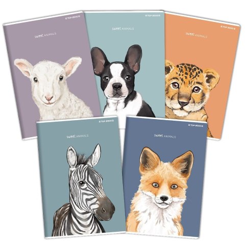 Zeszyt Top 2000 SWEET ANIMAL 400169463 A5 32k. 70g krata Zeszyt Top 2000 SWEET ANIMAL 400169463 A5 32k. 70g krata