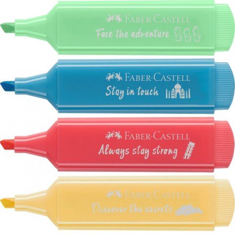 Zakreślacz Faber Castell Pastelowy 4 kol. mix 1,0-5,0mm (254625 FC) Zakreślacz Faber Castell Pastelowy 4 kol. mix 1,0-5,0mm (254625 FC)