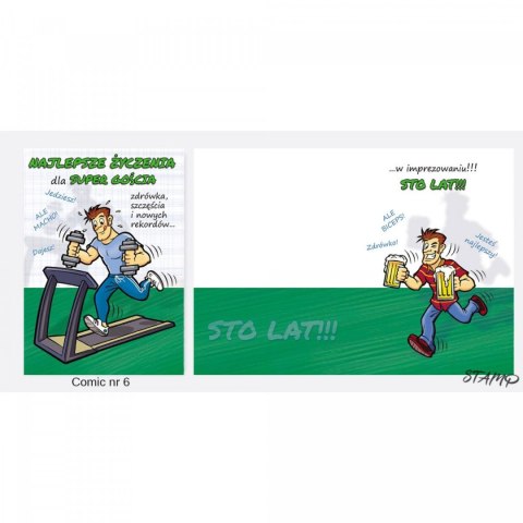Kartka składana Ev-corp Comic Urodzinowy dla chłopaka B6 (STKC-006) Kartka składana Ev-corp Comic Urodzinowy dla chłopaka B6 (STKC-006)