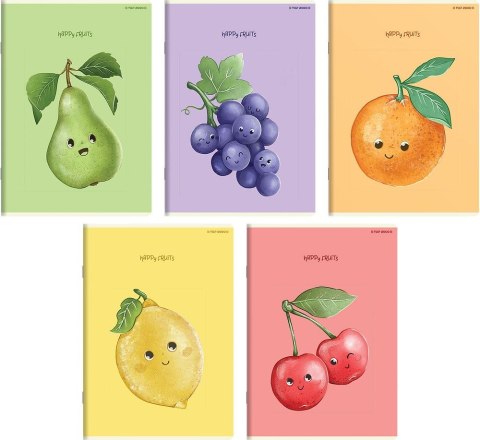 Zeszyt Top 2000 HAPPY FRUITS A5 32k. 70g linia (400183798) Zeszyt Top 2000 HAPPY FRUITS A5 32k. 70g linia (400183798)