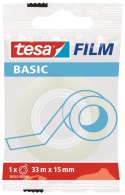 Taśma biurowa Tesa Basic 15x33 [mm x m] (58542-0000-00)