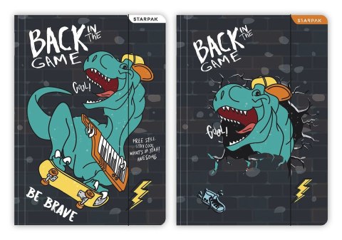 Teczka kartonowa na gumkę Skate Dino A4 mix Starpak (536505) Teczka kartonowa na gumkę Skate Dino A4 mix Starpak (536505)
