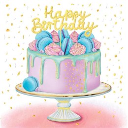 Kartka składana Henry KARNET KW TŁ TORT HAPPY BIRTHDAY kw (5905701480258)