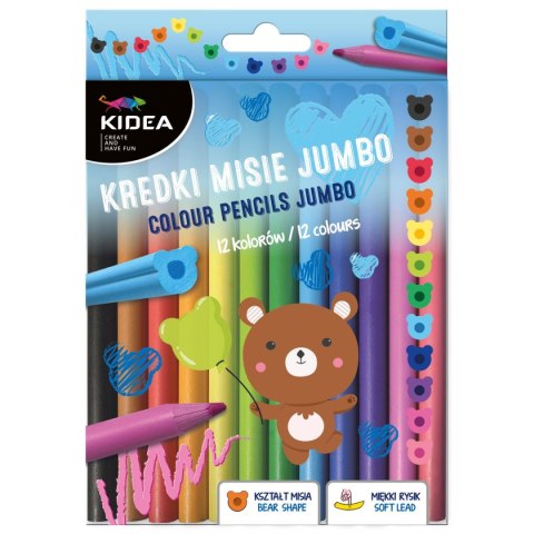 Kredki ołówkowe Kidea 12 kol. (KMJ12KKA) Kredki ołówkowe Kidea 12 kol. (KMJ12KKA)
