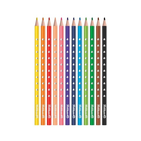 Kredki ołówkowe Pelikan Silverino 700634 12 kol. (100401597) Kredki ołówkowe Pelikan Silverino 700634 12 kol. (100401597)