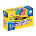 Farby plakatowe Astra dekoracyjne z brokatem kolor: mix 20ml 6 kolor. (301124002) Farby plakatowe Astra dekoracyjne z brokatem kolor: mix 20ml 6 kolor. (301124002)