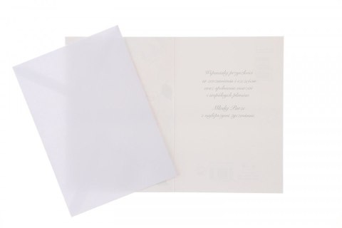 Kartka składana Pol-mak ŚLUB Extra B6 (b6x) Kartka składana Pol-mak ŚLUB Extra B6 (b6x)