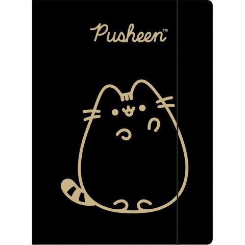 Teczka kartonowa na gumkę Pusheen gold A4 różne 300g Unipap Teczka kartonowa na gumkę Pusheen gold A4 różne 300g Unipap