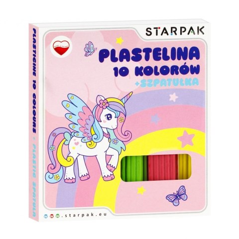 Plastelina 10 kol. Unicorn mix Starpak (536881)