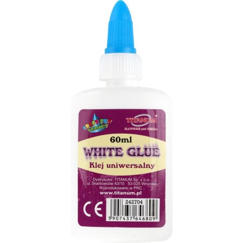 Klej w płynie Titanum Craft-Fun uniwersalny 60ml (WG-60) Klej w płynie Titanum Craft-Fun uniwersalny 60ml (WG-60)