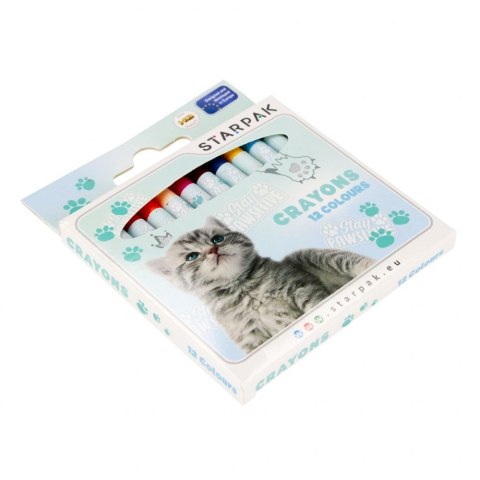 Kredki świecowe Starpak Kitty 12 kol. (532169) Kredki świecowe Starpak Kitty 12 kol. (532169)