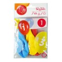 Balon gumowy Arpex z nadrukiem cyferki - 1 (3 szt.) mix 280mm (KB1900-1-9944) Balon gumowy Arpex z nadrukiem cyferki - 1 (3 szt.) mix 280mm (KB1900-1-9944)