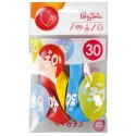 Balon gumowy Arpex z nadrukiem cyferki - 30 (3 szt.) mix 280mm (KB2006-30-9944) Balon gumowy Arpex z nadrukiem cyferki - 30 (3 szt.) mix 280mm (KB2006-30-9944)