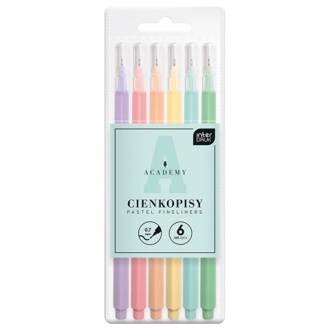 Cienkopis ACADEMY mix 0,7mm 6kol. (5902277350053) Cienkopis ACADEMY mix 0,7mm 6kol. (5902277350053)