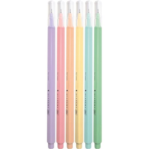 Cienkopis ACADEMY mix 0,7mm 6kol. (5902277350053) Cienkopis ACADEMY mix 0,7mm 6kol. (5902277350053)