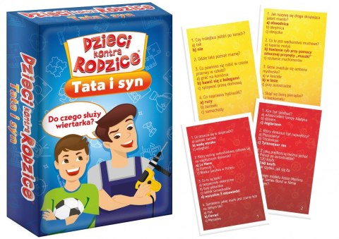Gra karciana Kangur Dzieci kontra rodzice Tata i syn Gra karciana Kangur Dzieci kontra rodzice Tata i syn