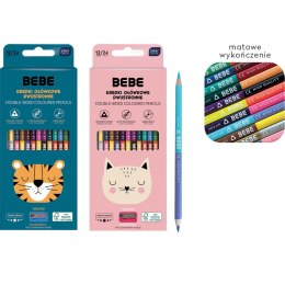 Kredki ołówkowe BB FRIENDS dwustronne 12/24 24 kol. Bebe (5902277345455)