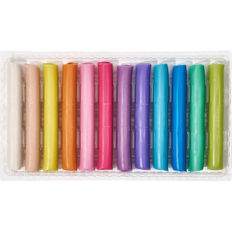 Plastelina Oxford 12 kol. pastelowa mix 200g (400178108) Plastelina Oxford 12 kol. pastelowa mix 200g (400178108)