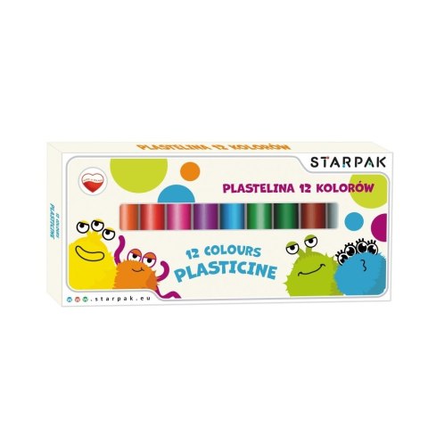 Plastelina 12 kol. mix Starpak (512856)