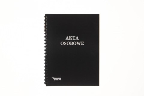 Teczka do akt osobowych Warta zadrukowana ABCDE A4 czarny (339-099) Teczka do akt osobowych Warta zadrukowana ABCDE A4 czarny (339-099)