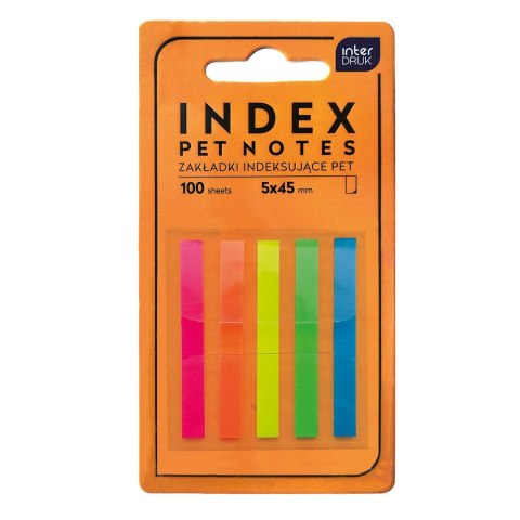 Zakładki indeksujące Interdruk PET NEON 5902277346223 100k (45mmm) Zakładki indeksujące Interdruk PET NEON 5902277346223 100k (45mmm)