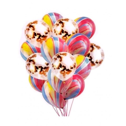 Balon gumowy Antella zestaw balonów cukierkowy 12szt. mix 300mm (BCs-600) Balon gumowy Antella zestaw balonów cukierkowy 12szt. mix 300mm (BCs-600)