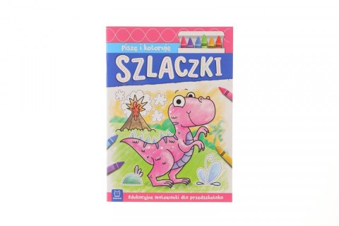 Książeczka edukacyjna Aksjomat Piszę i koloruję. Szlaczki. Książeczka edukacyjna Aksjomat Piszę i koloruję. Szlaczki.