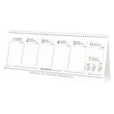 Kalendarz biurkowy biurkowy 295mm x 130mm Lucrum (BF01) Kalendarz biurkowy biurkowy 295mm x 130mm Lucrum (BF01)