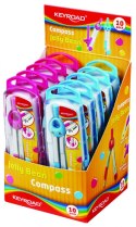 Cyrkiel Keyroad Jelly-bean metalowy w etui 2 el. (KR971121) Cyrkiel Keyroad Jelly-bean metalowy w etui 2 el. (KR971121)