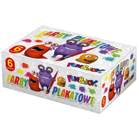 Farby plakatowe Fun&Joy kolor: mix 20ml 6 kolor. (FJ-006) Farby plakatowe Fun&Joy kolor: mix 20ml 6 kolor. (FJ-006)