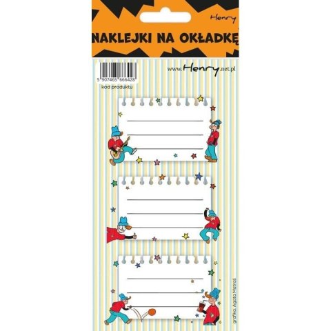 Naklejka na zeszyt Henry CHŁOPAK (5907465666428) Naklejka na zeszyt Henry CHŁOPAK (5907465666428)