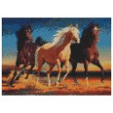 Zestaw kreatywny Diamentowa mozaika 30x40cm Konie 1 Flamingo Line (TMR24667)