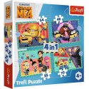Puzzle Trefl Zwariowane Minionki 4w1 el. (34648) Puzzle Trefl Zwariowane Minionki 4w1 el. (34648)