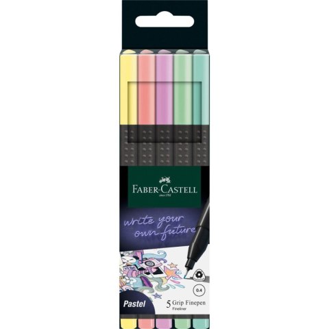 Cienkopis Faber Castell pastelowy mix 0,4mm 5kol. (151602 FC) Cienkopis Faber Castell pastelowy mix 0,4mm 5kol. (151602 FC)