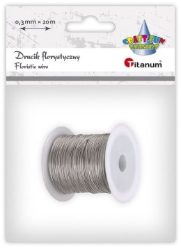 Drucik Craft-Fun Series florystyczny kolor: srebrny 20 m 1 szt Titanum (24BR0201-5)