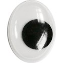 Oczy samoprzylepne Titanum Craft-Fun Series owalne ruchome 6x8mm Oczy samoprzylepne Titanum Craft-Fun Series owalne ruchome 6x8mm