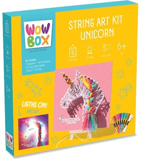 Zestaw kreatywny dla dzieci Tm Toys Wow Box sznurkowy Jednorożec (WOW536332) Zestaw kreatywny dla dzieci Tm Toys Wow Box sznurkowy Jednorożec (WOW536332)