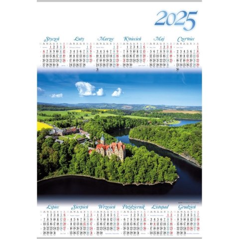 Kalendarz ścienny RZEKA plakatowy 607mm x 880mm Lucrum (PL05) Kalendarz ścienny RZEKA plakatowy 607mm x 880mm Lucrum (PL05)