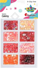 Cekiny Titanum Craft-Fun Series 8 kolorów mix 2,5g (3G8P 160164) Cekiny Titanum Craft-Fun Series 8 kolorów mix 2,5g (3G8P 160164)