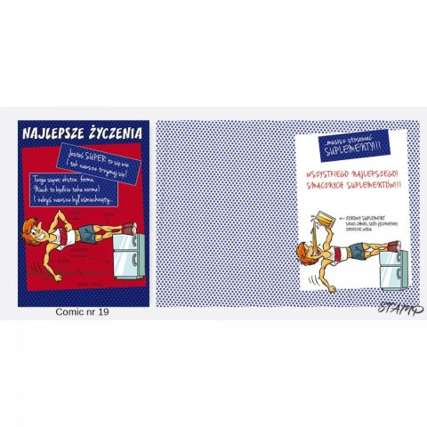 Kartka składana Ev-corp Comic Urodzinowy dla chłopaka B6 (STKC-019) Kartka składana Ev-corp Comic Urodzinowy dla chłopaka B6 (STKC-019)