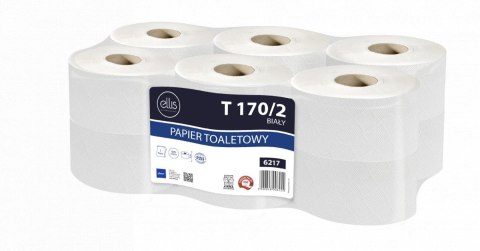 Papier toaletowy przemysłowy Ellis Professional 2 warstwowy kolor: biały śr. 190mm (6217) Papier toaletowy przemysłowy Ellis Professional 2 warstwowy kolor: biały śr. 190mm (6217)