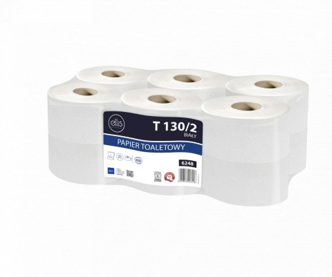 Papier toaletowy przemysłowy Ellis Professional 2 warstwowy kolor: biały śr. 190mm (6248) Papier toaletowy przemysłowy Ellis Professional 2 warstwowy kolor: biały śr. 190mm (6248)