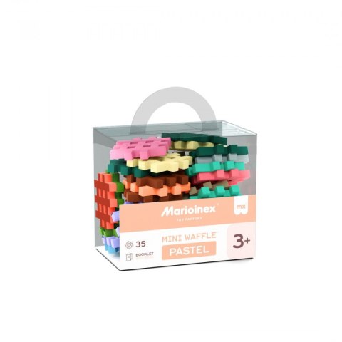 Klocki konstrukcyjne Mini Waffle Pastel 35 elementów Marioinex