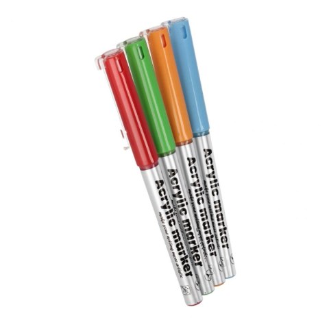 Marker permanentny Starpak akrylowy z pedzelkiem mix pędzelek końcówka (548339) Marker permanentny Starpak akrylowy z pedzelkiem mix pędzelek końcówka (548339)