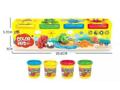 Masa plastyczna dla dzieci Bigtoys 4 tuby mix (BPLA8407) Masa plastyczna dla dzieci Bigtoys 4 tuby mix (BPLA8407)